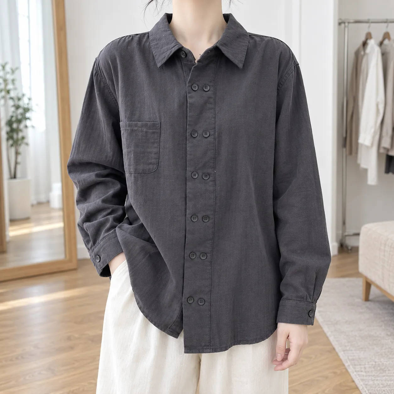 Flora Panel Shirt - lead view; other styling excluded
