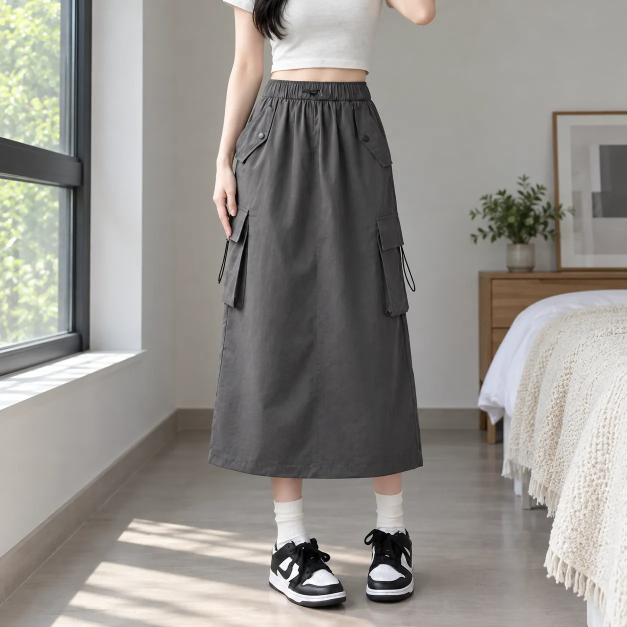 Edith Cargo Midi - alternate view; other styling excluded
