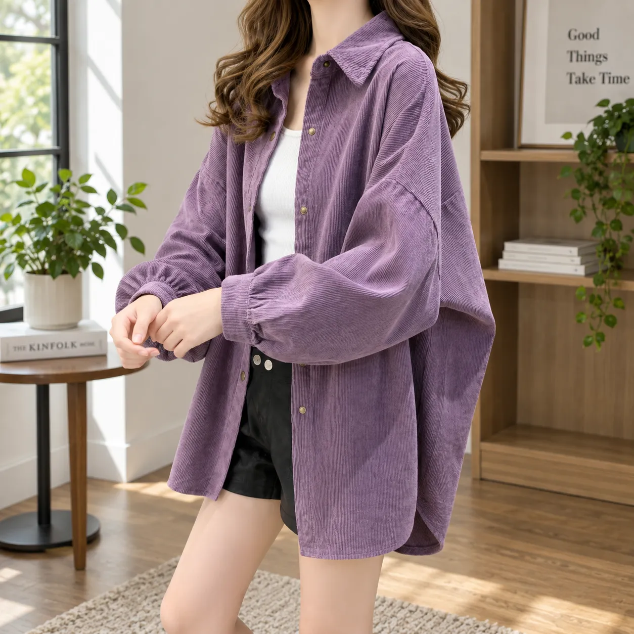 Daphne Cord Shirt - alternate view; other styling excluded