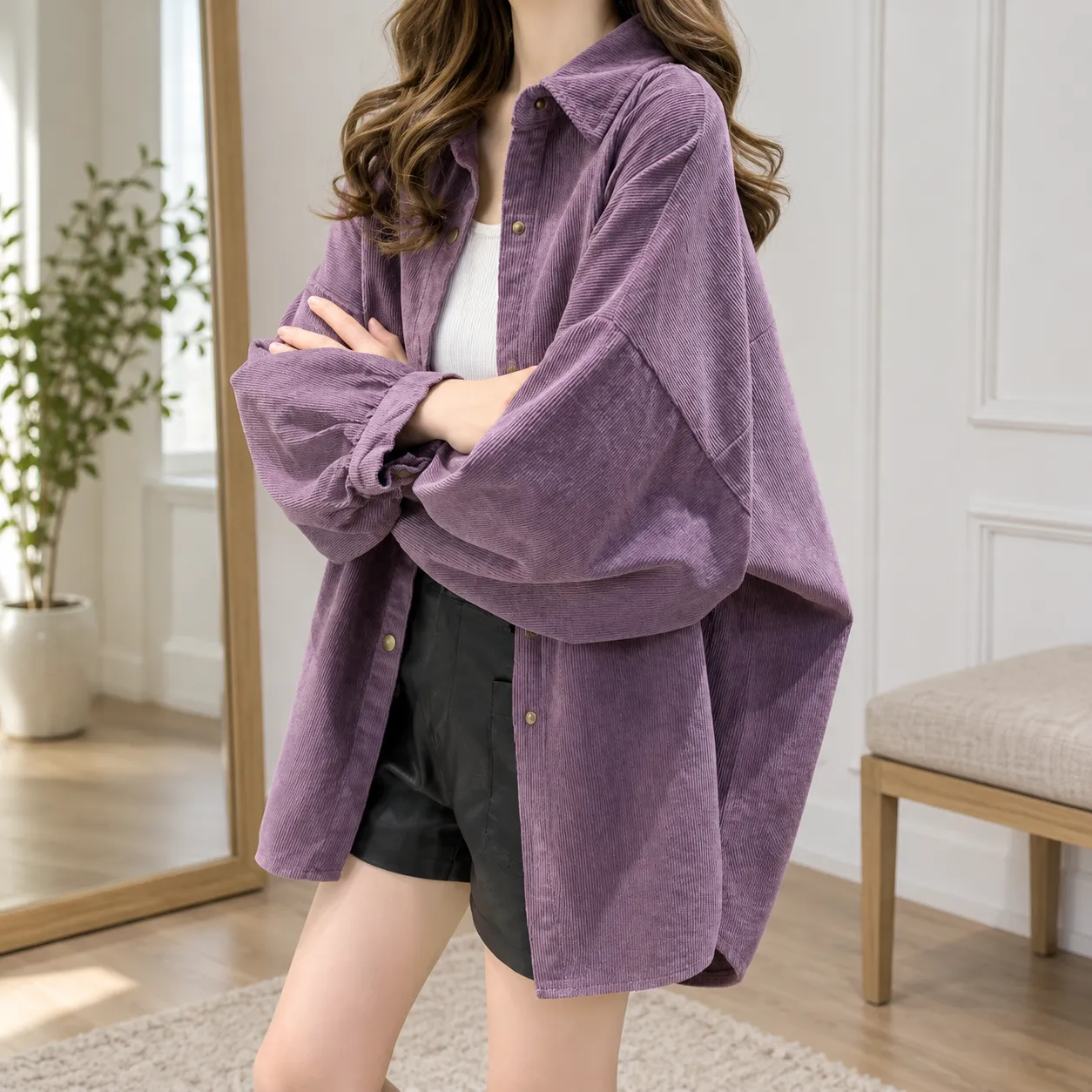 Daphne Cord Shirt - lead view; other styling excluded